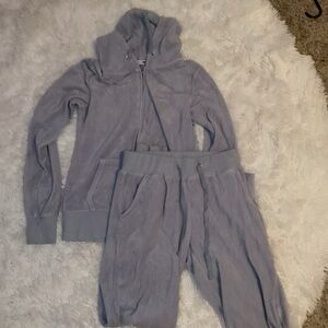 Baby blue Hooded Tracksuit Set, fashion nova